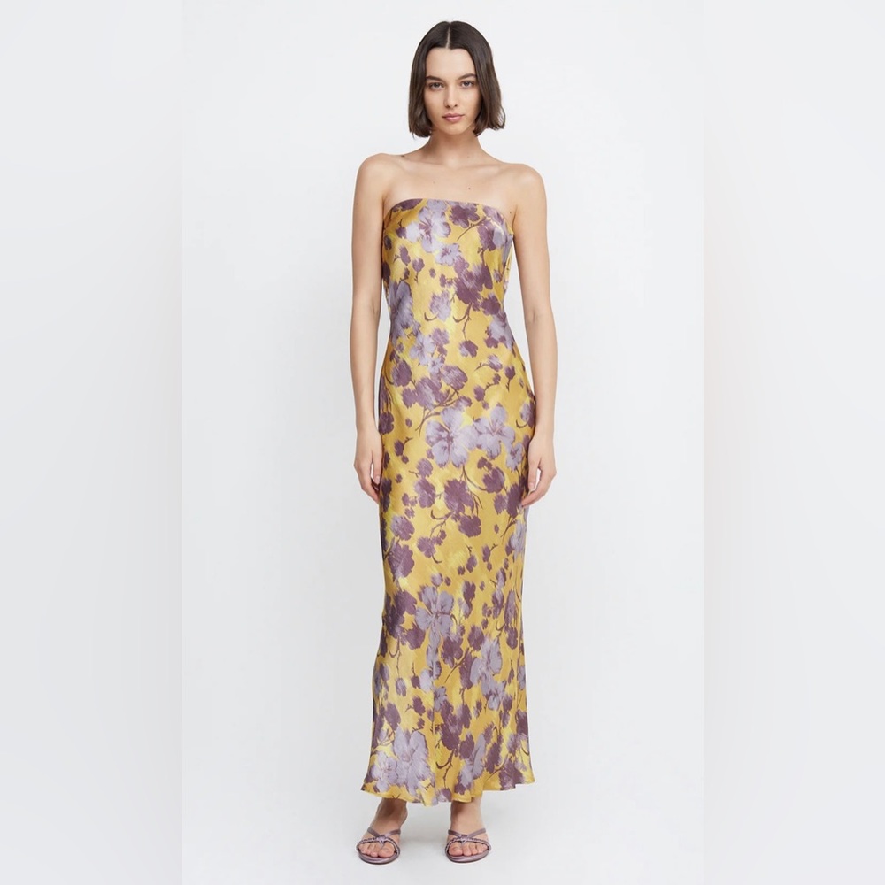 Bec & Bridge Moondance Floral Strapless Maxi Dress